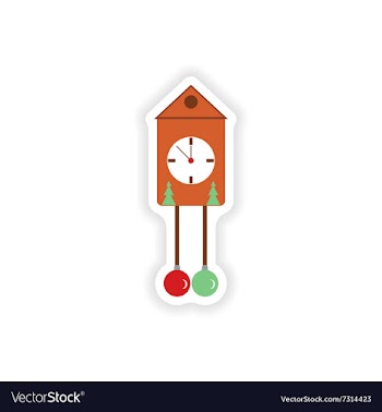 Stylish paper sticker on white background vector image