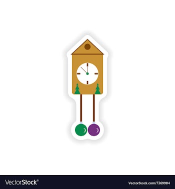 Stylish paper sticker on white background vector image