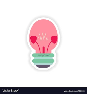 Stylish paper sticker on white background vector image