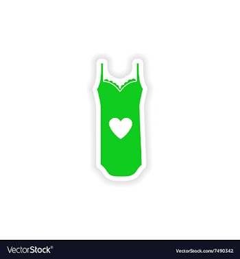 Stylish paper sticker on white background vector image
