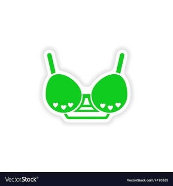 Stylish paper sticker on white background vector image