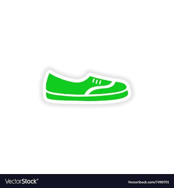Stylish paper sticker on white background vector image