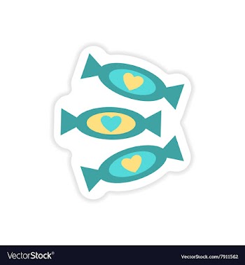 Stylish paper sticker on white background vector image