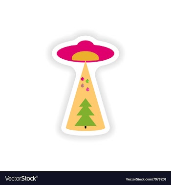 Stylish paper sticker on white background vector image