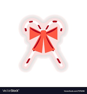Stylish paper sticker on white background vector image