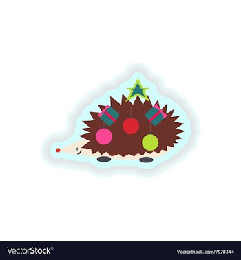 Stylish paper sticker on white background vector image