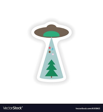 Stylish paper sticker on white background vector image