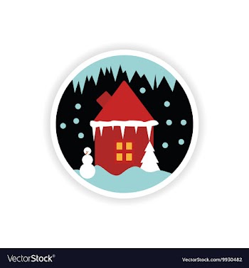 Stylish paper sticker on white background vector image