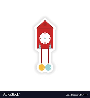 Stylish paper sticker on white background vector image
