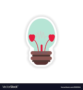 Stylish paper sticker on white background vector image
