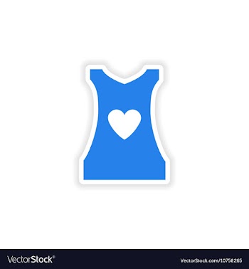 Stylish paper sticker on white background women s vector image