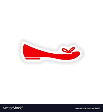 Stylish paper sticker on white background women s vector image