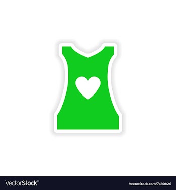 Stylish paper sticker on white background women T vector image