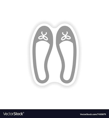 Stylish paper sticker on white background women vector image