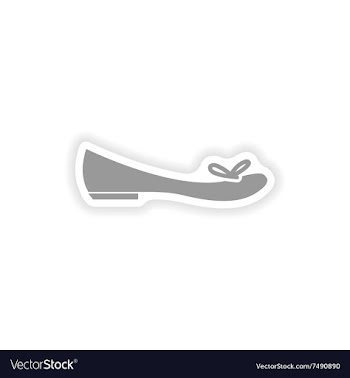Stylish paper sticker on white background women vector image