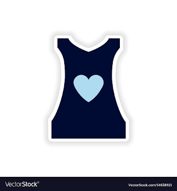 Stylish paper sticker on white background womens t vector image