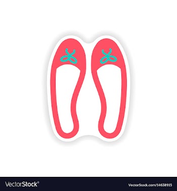 Stylish paper sticker on white background womens vector image