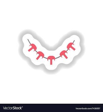 Stylish paper sticker on white grilled mushrooms vector image