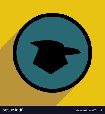 Stylish silhouette of an eagle vector image