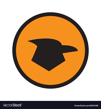 Stylish silhouette of an eagle vector image