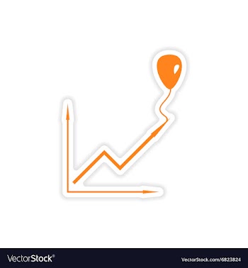 Stylish sticker on paper balloon and schedule vector image