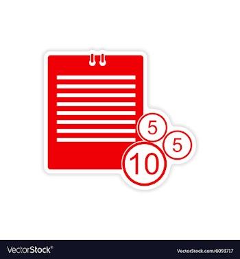 Stylish sticker on paper paper and coins vector image