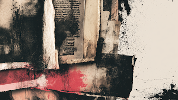 Stylish Urban Collage with Charcoal and Ink