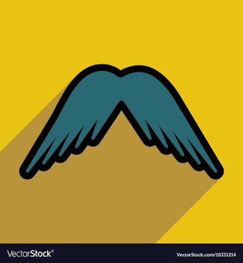 Stylish wings of an eagle vector image