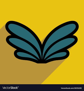Stylish wings of an eagle vector image