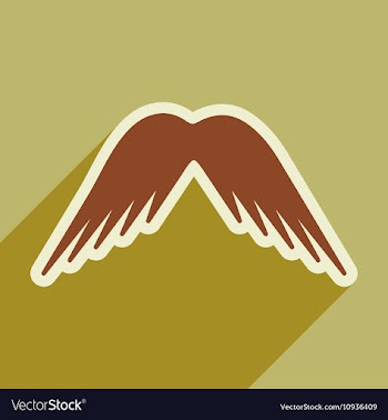 Stylish wings of an eagle vector image