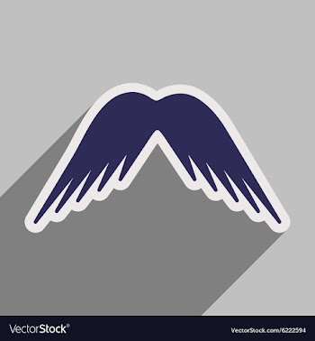 Stylish wings of an eagle vector image
