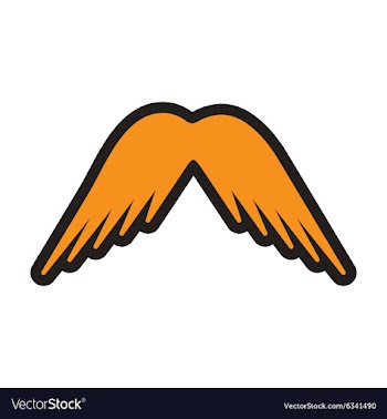 Stylish wings of an eagle vector image