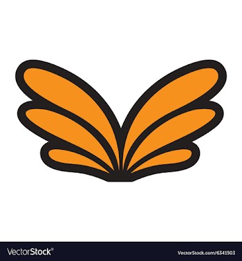 Stylish wings of an eagle vector image