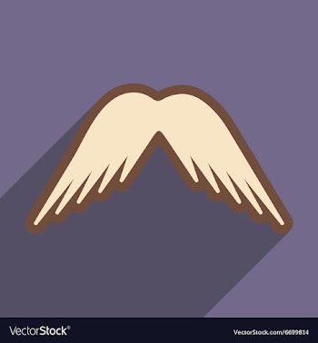 Stylish wings of an eagle vector image