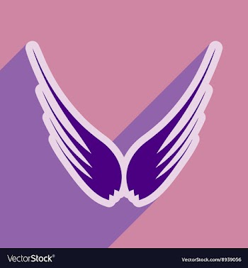 Stylish wings of an eagle vector image