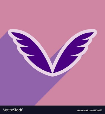 Stylish wings of an eagle vector image
