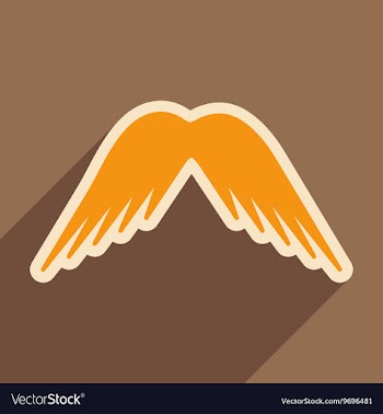 Stylish wings of an eagle vector image