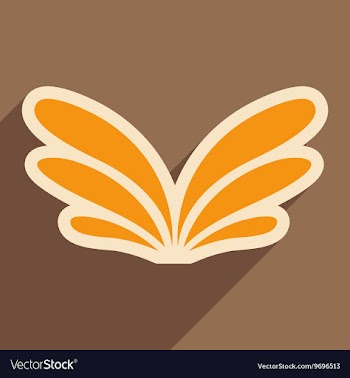 Stylish wings of an eagle vector image