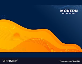 stylish yellow and blue fluid gradient background