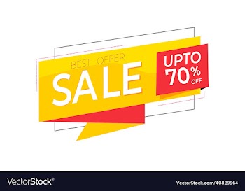 stylish yellow sale banner design free