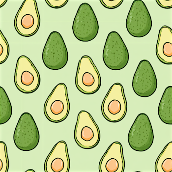 Stylized Avocado Pattern