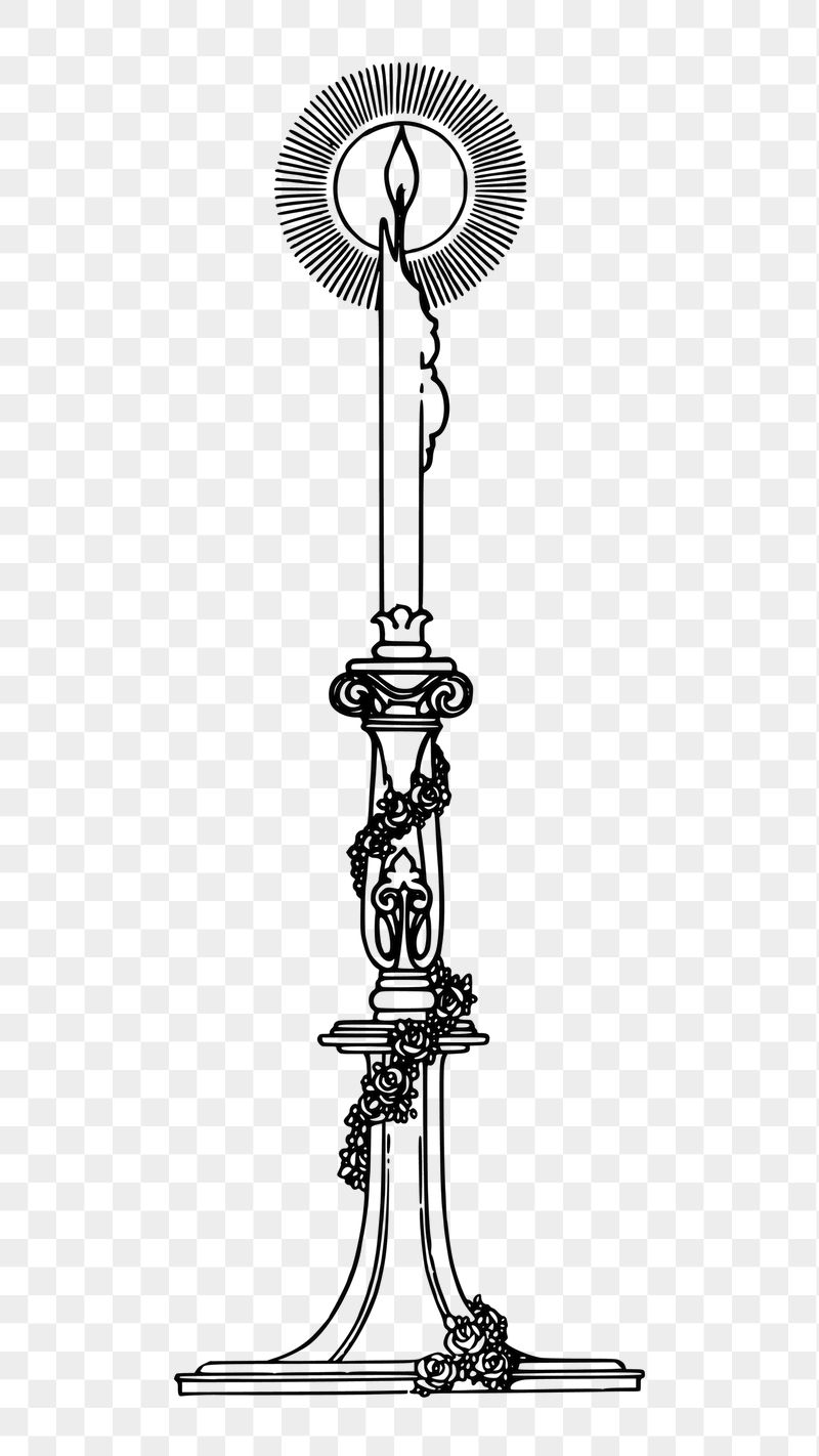 Stylized candle png sticker illustration, | Free PNG - rawpixel