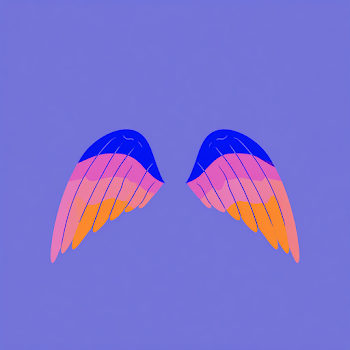 Stylized Colorful Wings