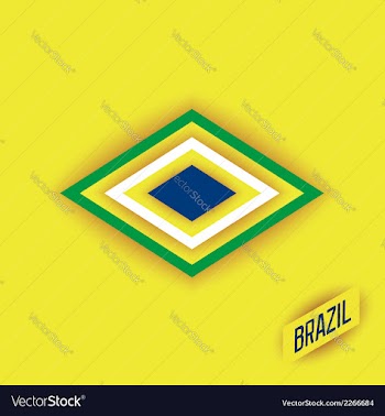 Stylized elements of a flag Brazil vector image