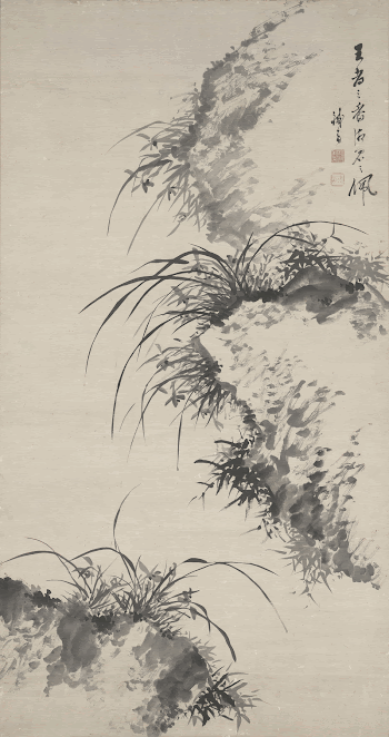 stylized foliage and orchids growing | Free Photo - rawpixel