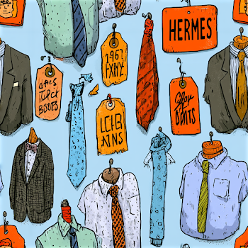 Stylized Hermes Tie Pattern