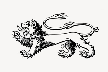 Stylized lion clipart, vintage animal | Free Vector - rawpixel