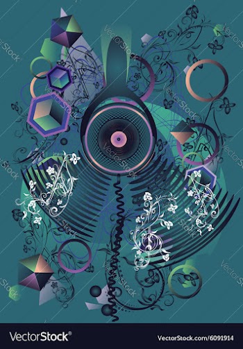 Stylized Music Poster4 vector image