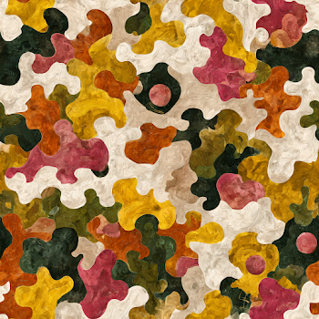 Stylized Painterly Floor Tile Texture