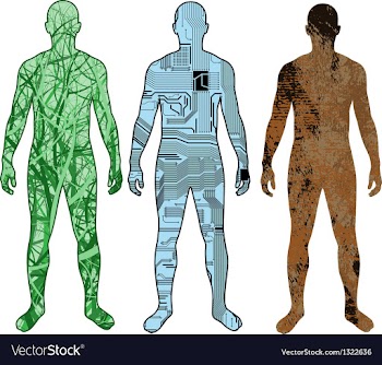 Stylized people vector image